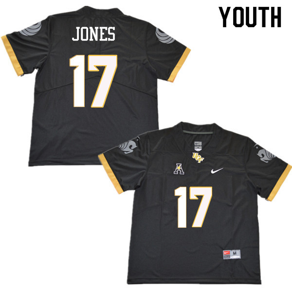 Youth #17 Sterling Jones UCF Knights College Football Jerseys Sale-Black